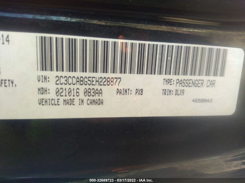 2014 CHRYSLER 300 300S 2C3CCABG5EH228877
