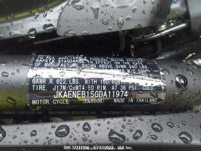 2016 KAWASAKI EN650 B JKAENEB15GDA11974