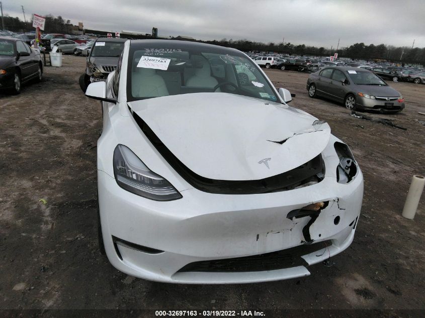 2021 TESLA MODEL Y LONG RANGE 5YJYGDEE4MF072269