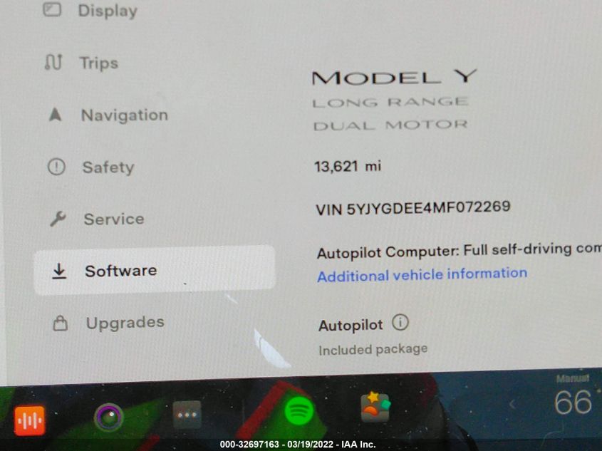 2021 TESLA MODEL Y LONG RANGE 5YJYGDEE4MF072269