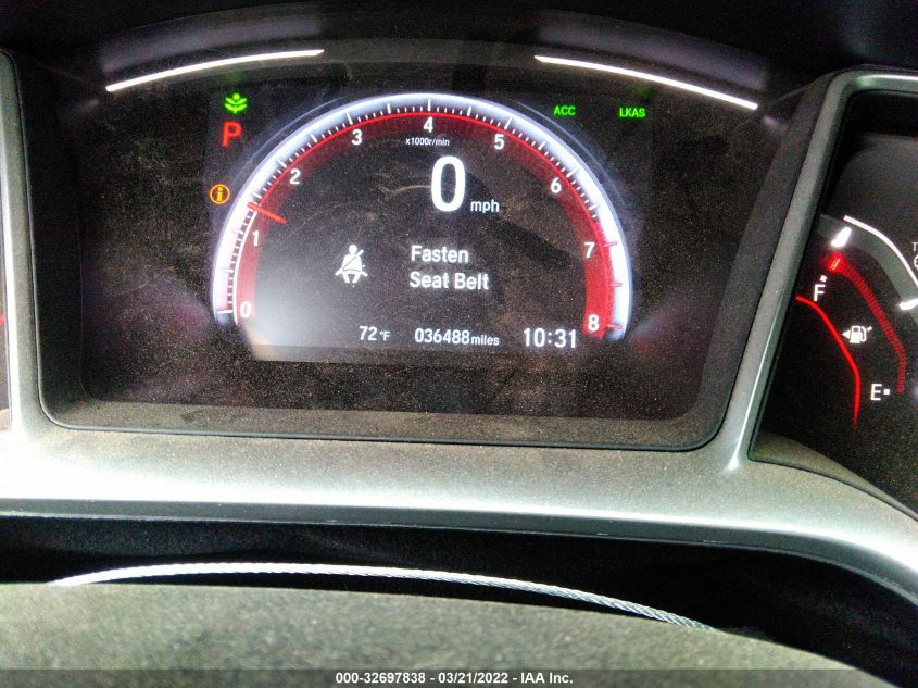 2019 HONDA CIVIC COUPE SPORT 2HGFC4B88KH300686