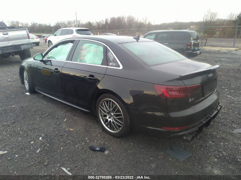 2018 AUDI A4 PREMIUM PLUS WAUENAF49JA053621