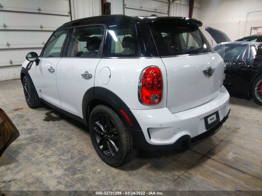 2013 MINI COOPER COUNTRYMAN S ALL4 WMWZC5C57DWP33052