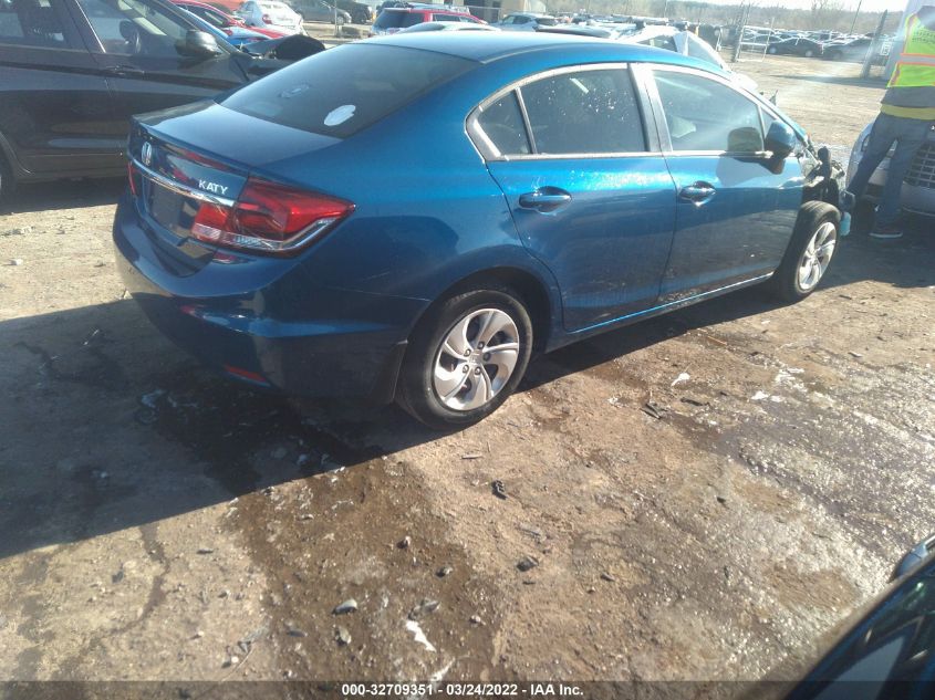 2013 HONDA CIVIC SDN LX 2HGFB2F54DH566586
