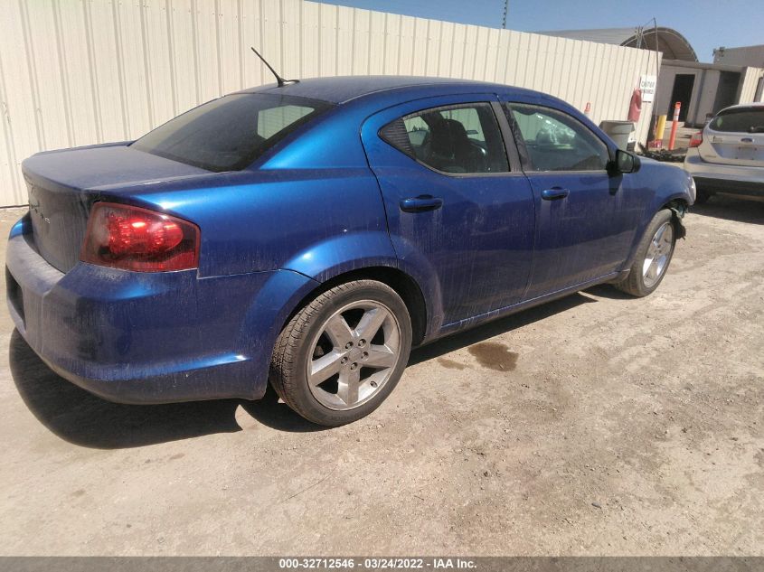 2013 DODGE AVENGER SE 1C3CDZAB4DN657905