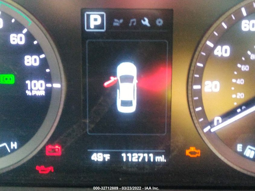 2016 HYUNDAI SONATA HYBRID SE KMHE24L12GA017085