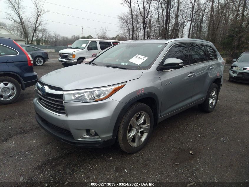 2015 TOYOTA HIGHLANDER HYBRID LIMITED 5TDDCRFHXFS009126