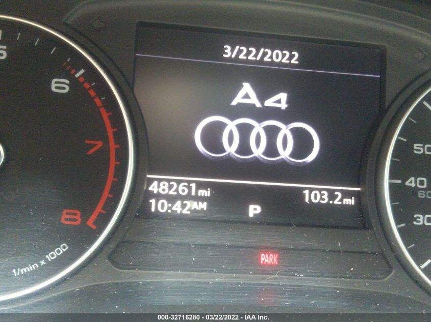 2017 AUDI A4 PREMIUM WAUGNAF42HN025817