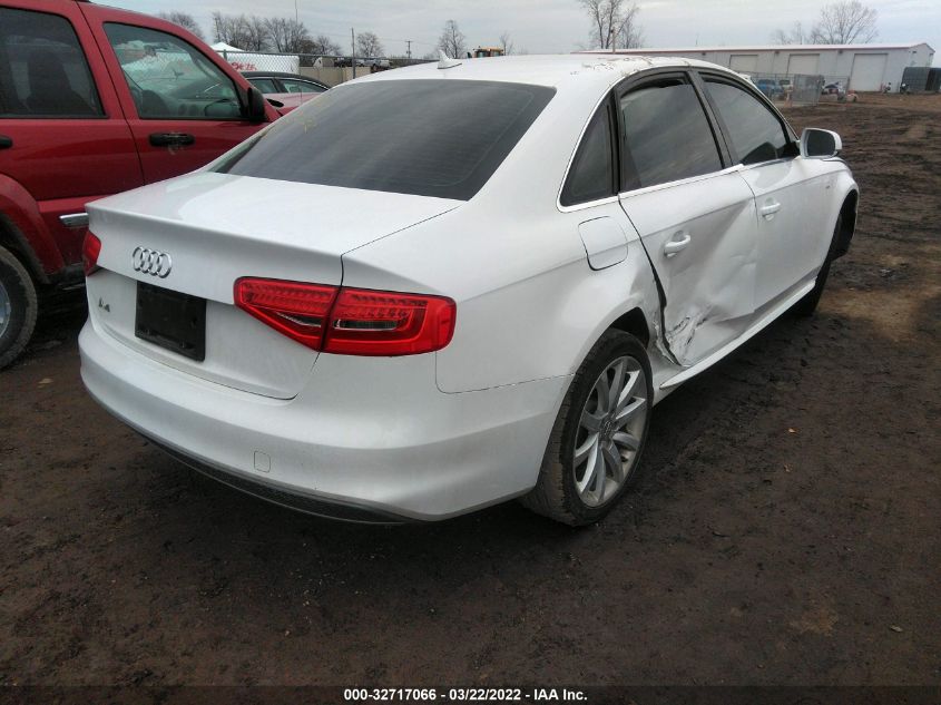 2014 AUDI A4 PREMIUM WAUAFAFL7EN036852