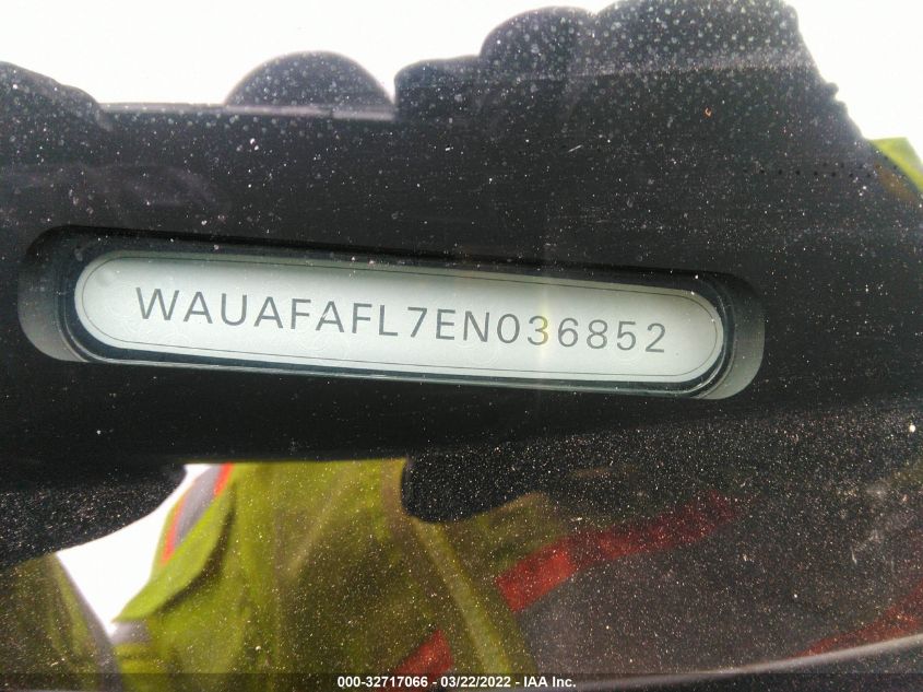 2014 AUDI A4 PREMIUM WAUAFAFL7EN036852