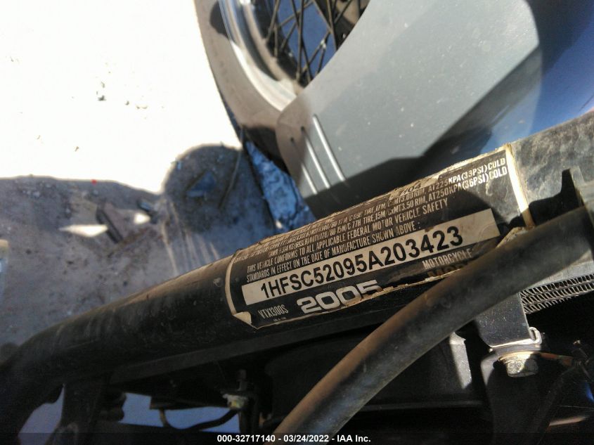 2005 HONDA VT1300 S 1HFSC52095A203423