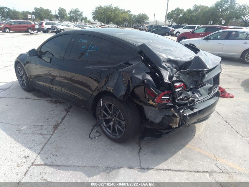 2021 TESLA MODEL 3 STANDARD RANGE PLUS 5YJ3E1EA0MF853995