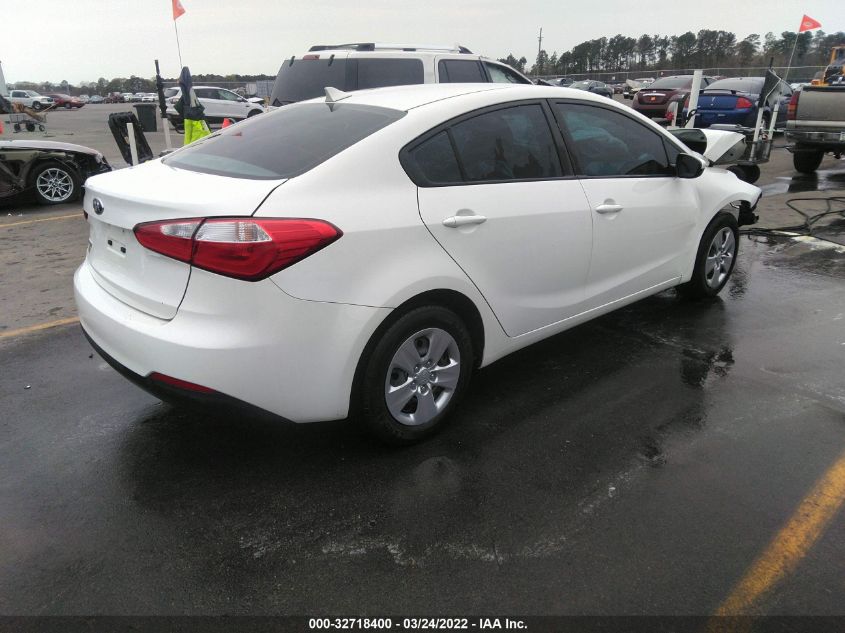 2016 KIA FORTE LX KNAFK4A64G5497286