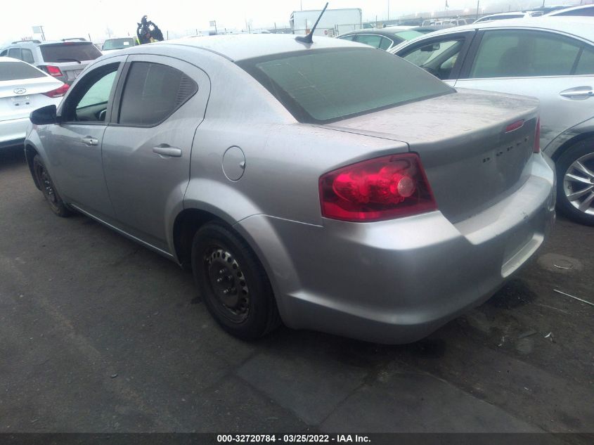 2014 DODGE AVENGER SE 1C3CDZAB8EN169977