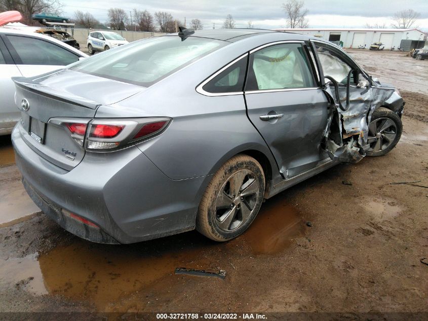 2016 HYUNDAI SONATA HYBRID LIMITED KMHE34L10GA020256