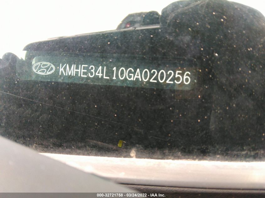 2016 HYUNDAI SONATA HYBRID LIMITED KMHE34L10GA020256