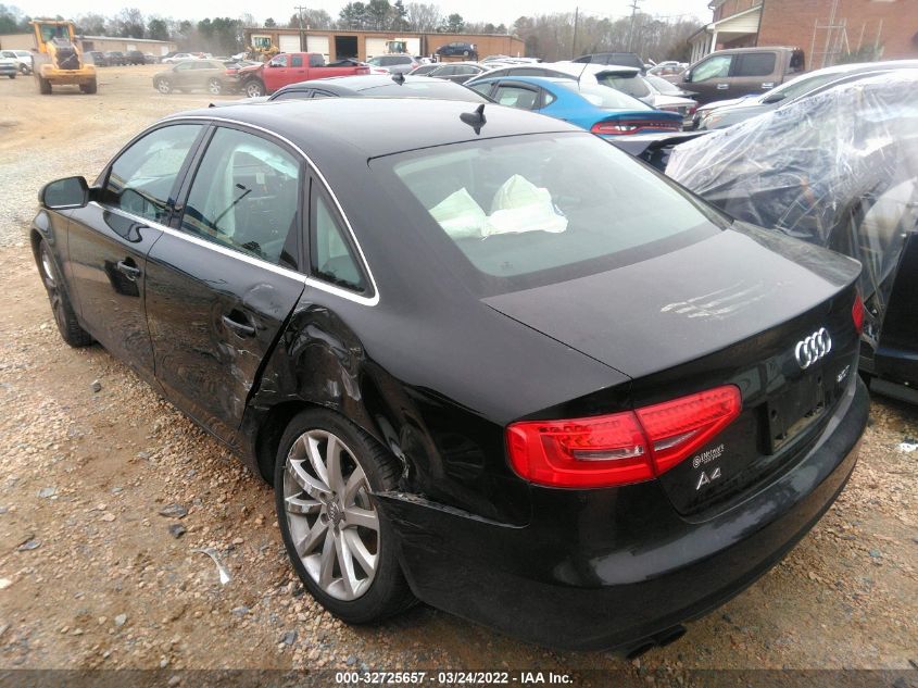 2013 AUDI A4 PREMIUM WAUAFAFL0DN045715