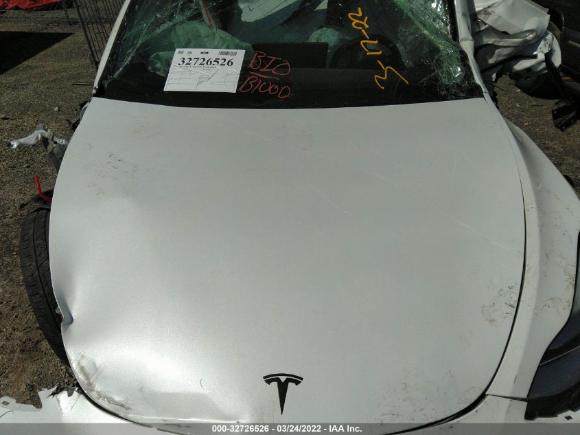 2021 TESLA MODEL Y LONG RANGE 5YJYGDEE1MF254429