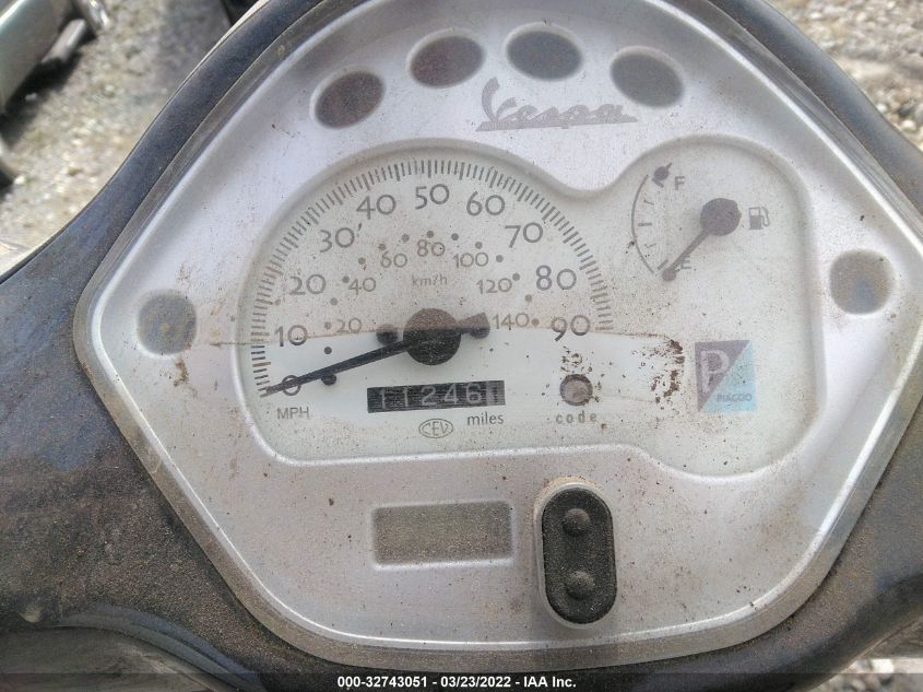 2007 VESPA LX 150 ZAPM448F875010681
