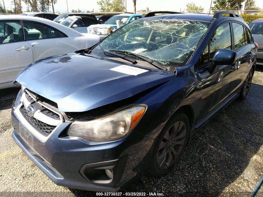 2013 SUBARU IMPREZA VIN: JF1GPAL68D2884320