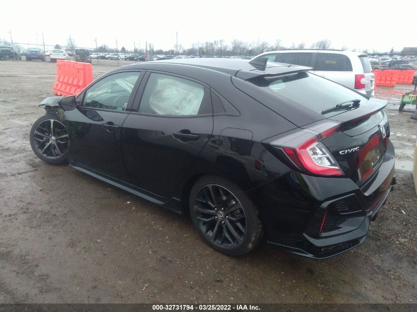 2021 HONDA CIVIC HATCHBACK SPORT SHHFK7H48MU205219