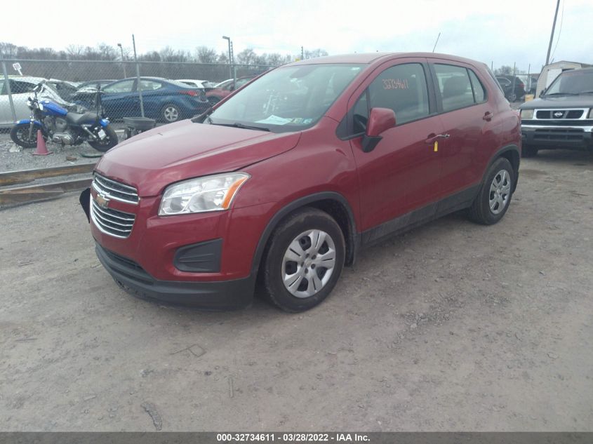2015 CHEVROLET TRAX LS KL7CJKSB4FB066551