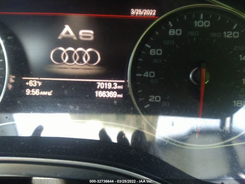 2014 AUDI A6 3.0T PREMIUM PLUS WAUFGAFC7EN030584
