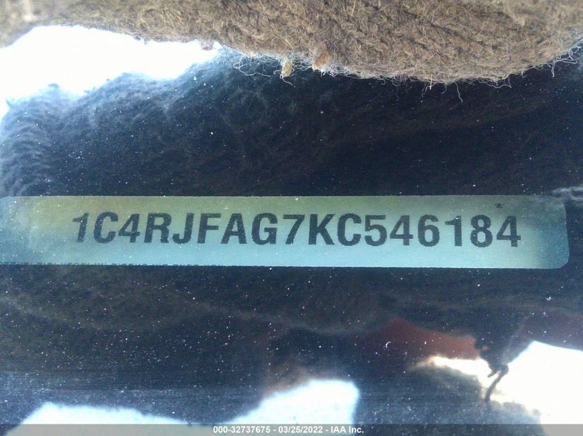 2019 JEEP GRAND CHEROKEE ALTITUDE 1C4RJFAG7KC546184