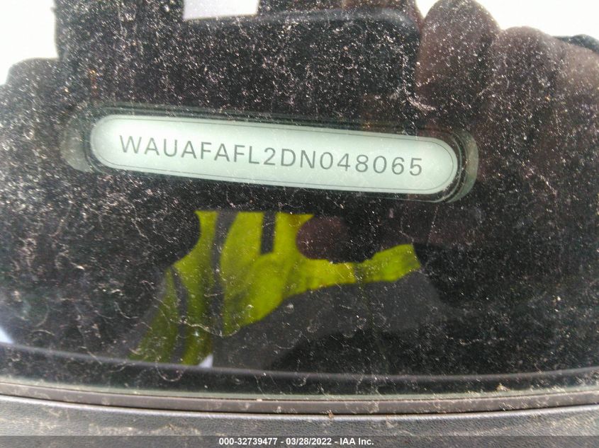 2013 AUDI A4 PREMIUM WAUAFAFL2DN048065