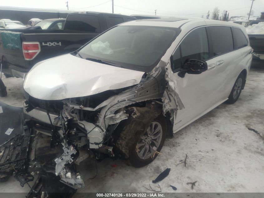2021 TOYOTA SIENNA XLE 5TDYSKFC3MS030817