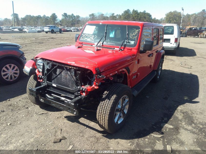 2021 JEEP WRANGLER UNLIMITED SAHARA 1C4HJXEG7MW788700