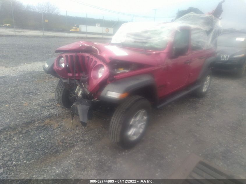 2021 JEEP WRANGLER UNLIMITED SPORT S 1C4HJXDG7MW821504