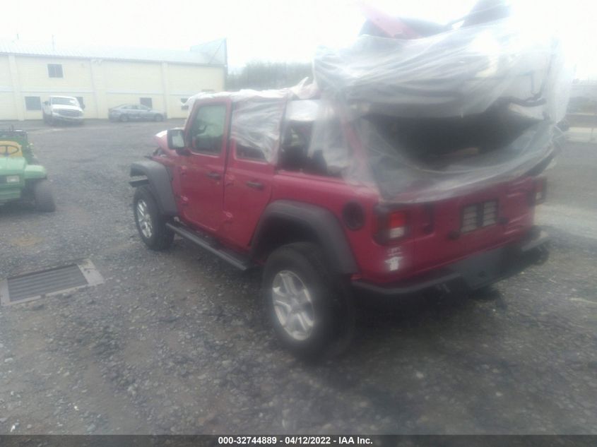 2021 JEEP WRANGLER UNLIMITED SPORT S 1C4HJXDG7MW821504