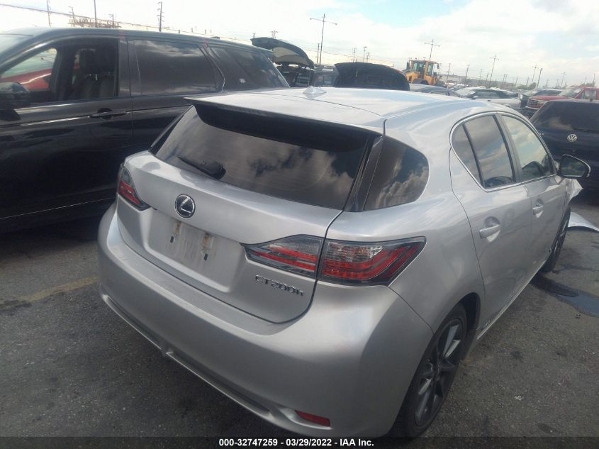 2013 LEXUS CT 200H HYBRID JTHKD5BH7D2139290