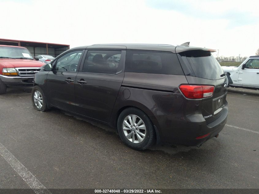 2016 KIA SEDONA LX KNDMB5C10G6194596