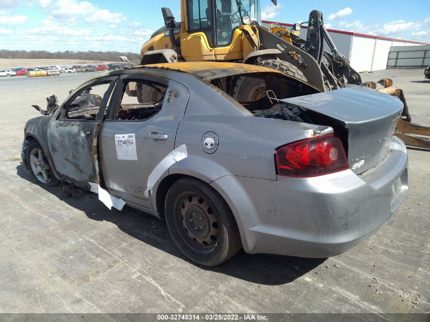 2013 DODGE AVENGER SE V6 1C3CDZAG1DN749579