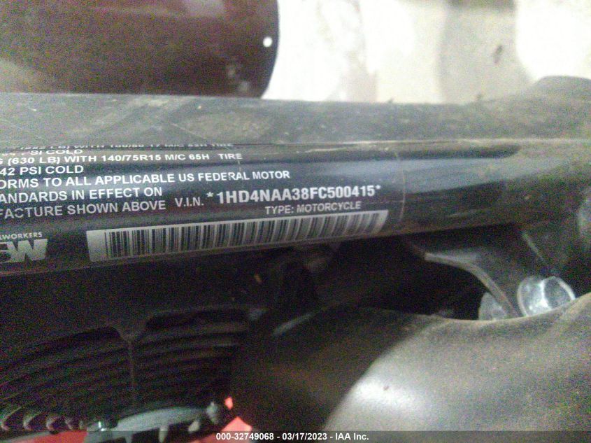 2015 HARLEY-DAVIDSON XG500 - 1HD4NAA38FC500415