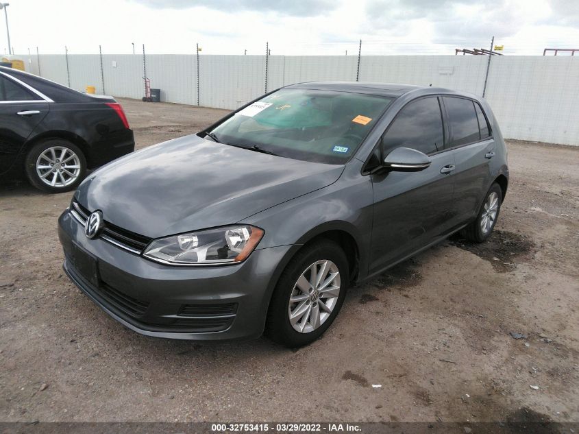 2015 VOLKSWAGEN GOLF TSI S W/SUNROOF 3VW217AU3FM042360
