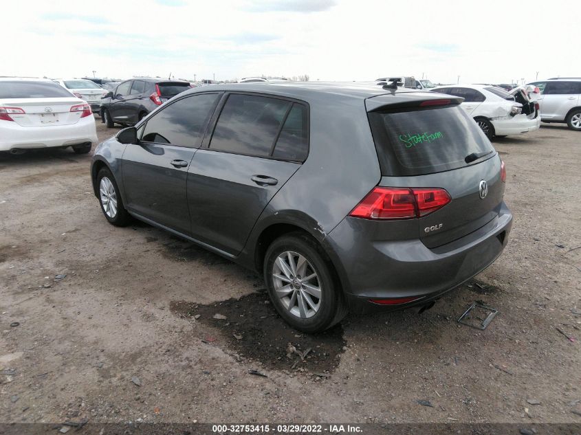 2015 VOLKSWAGEN GOLF TSI S W/SUNROOF 3VW217AU3FM042360