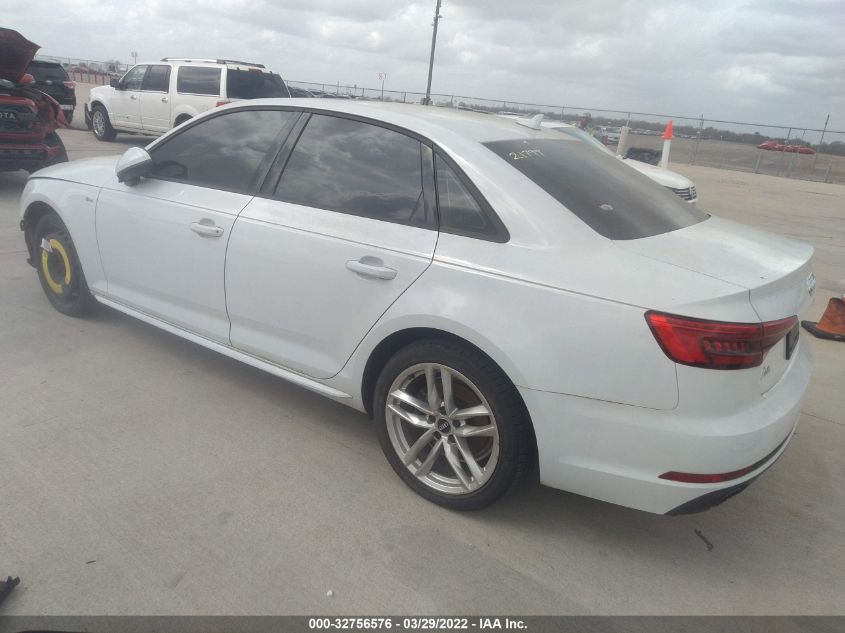 2017 AUDI A4 SEASON OF AUDI ULTRA WAUKMAF44HN058704