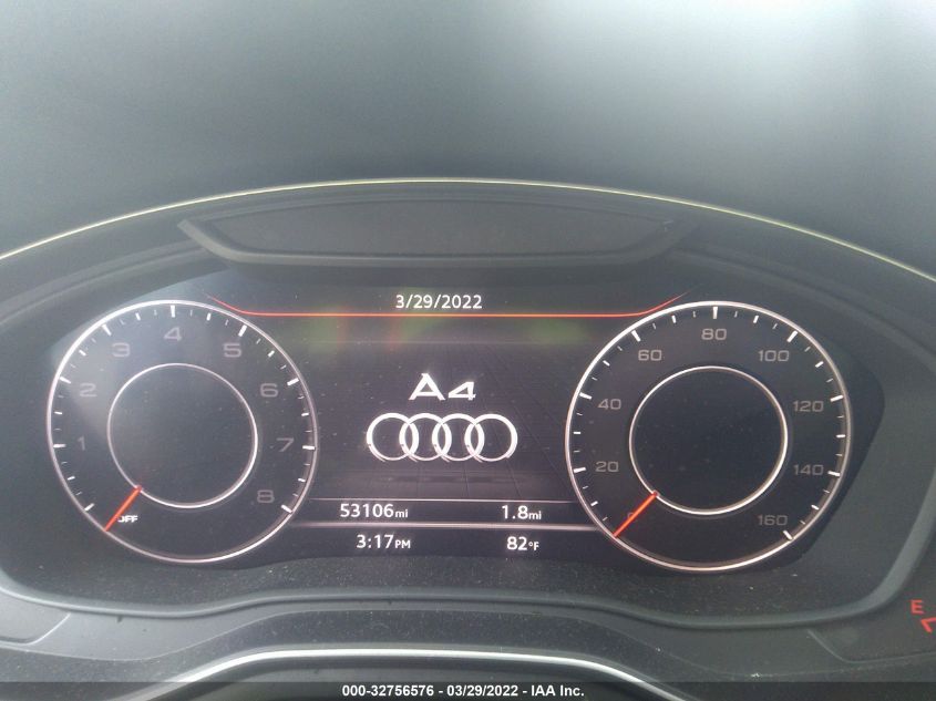 2017 AUDI A4 SEASON OF AUDI ULTRA WAUKMAF44HN058704