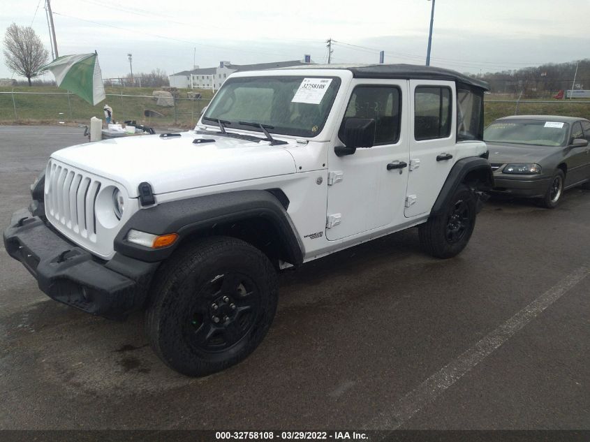 2021 JEEP WRANGLER UNLIMITED SPORT 1C4HJXDN2MW660204