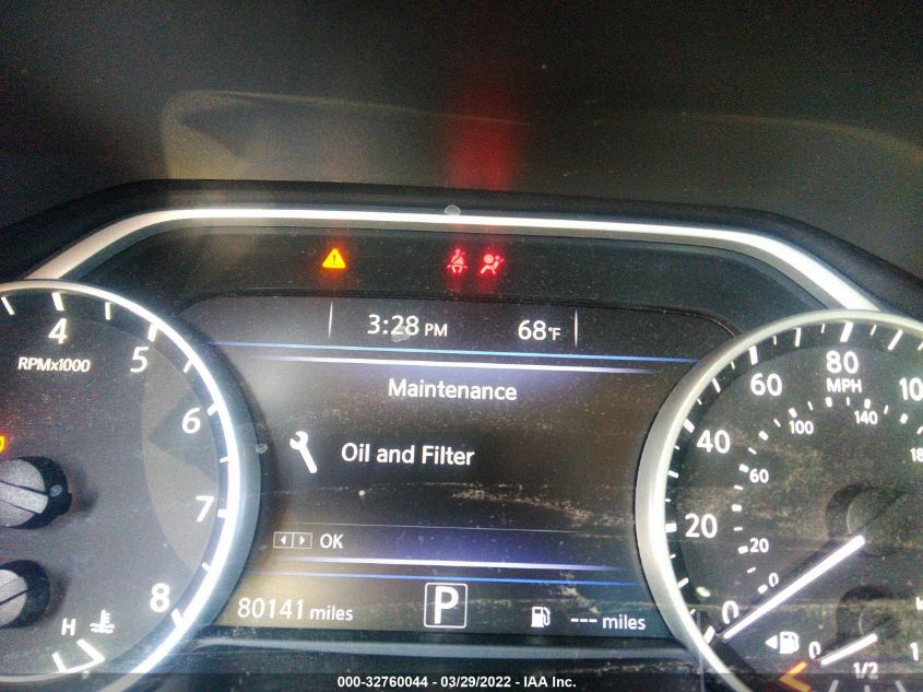 2019 NISSAN MAXIMA SL 1N4AA6AV2KC364104