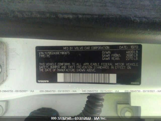 2014 VOLVO S80 3.2L YV1952AS6E1180875