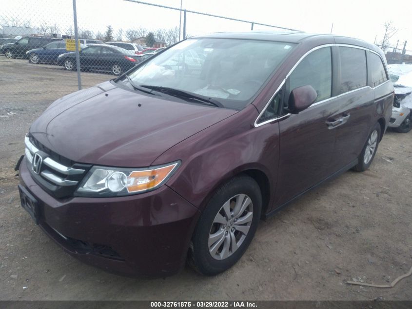 2014 HONDA ODYSSEY EXL 5FNRL5H67EB105616