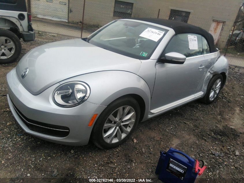 2013 VOLKSWAGEN BEETLE CONVERTIBLE 2.0L TDI 3VW5L7AT2DM803830