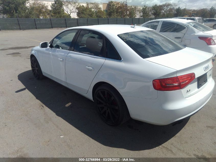 2013 AUDI A4 PREMIUM PLUS WAUFFAFL3DN038263