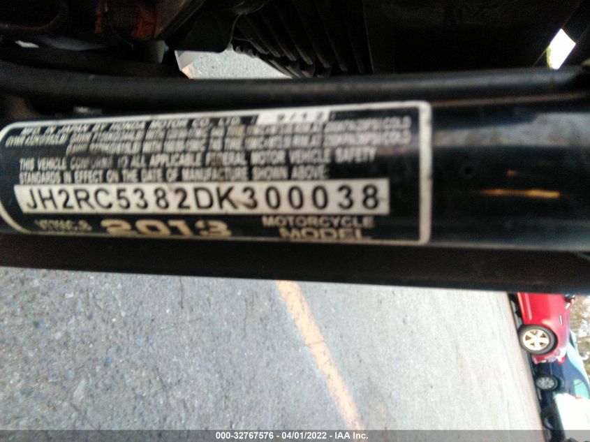 2013 HONDA VT750 C2B JH2RC5382DK300038