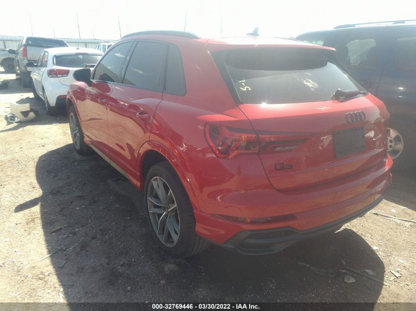 2021 AUDI Q3 S LINE PREMIUM WA1DECF34M1040193