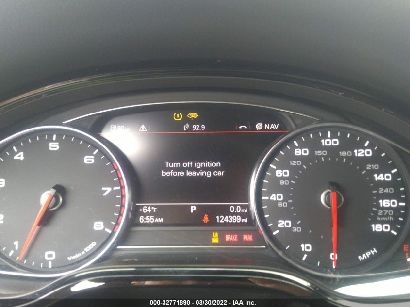 2013 AUDI A8 L 3.0L WAURGAFD7DN026295
